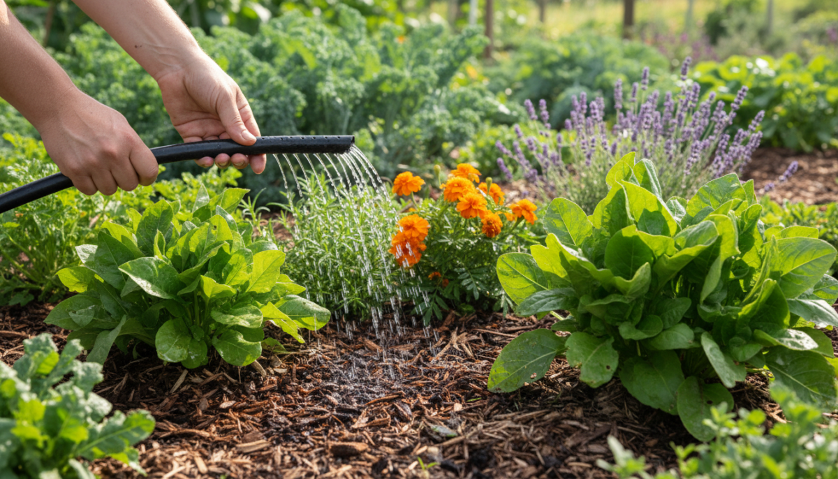 découvrez comment arroser votre jardin de manière efficace en utilisant moins d'eau tout en gardant des plantes saines et un jardin économe en ressources.