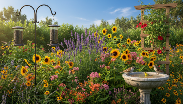 Comment attirer oiseaux et pollinisateurs dans votre jardin naturel