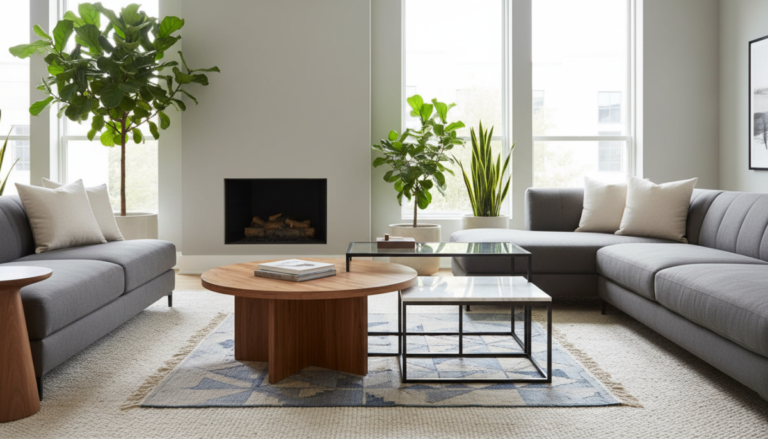 Comment choisir la table basse idéale selon sa hauteur et sa forme