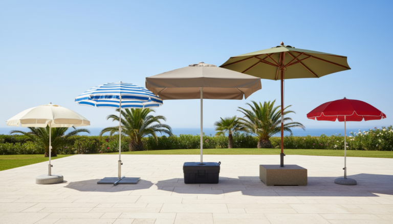 Comment choisir un parasol en fonction de sa taille, de son pied et de sa résistance
