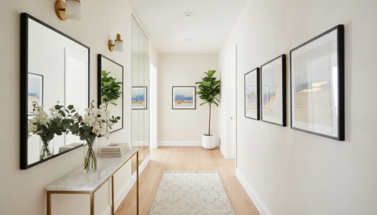 Comment décorer un couloir étroit pour gagner en style et luminosité