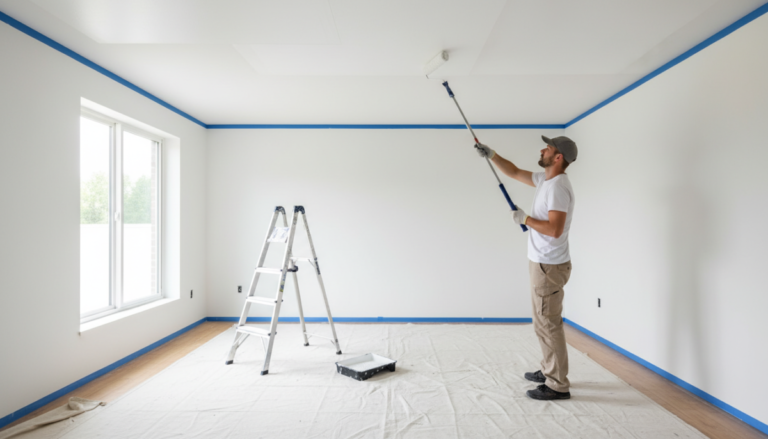 Comment peindre un plafond sans traces : astuces et conseils pratiques