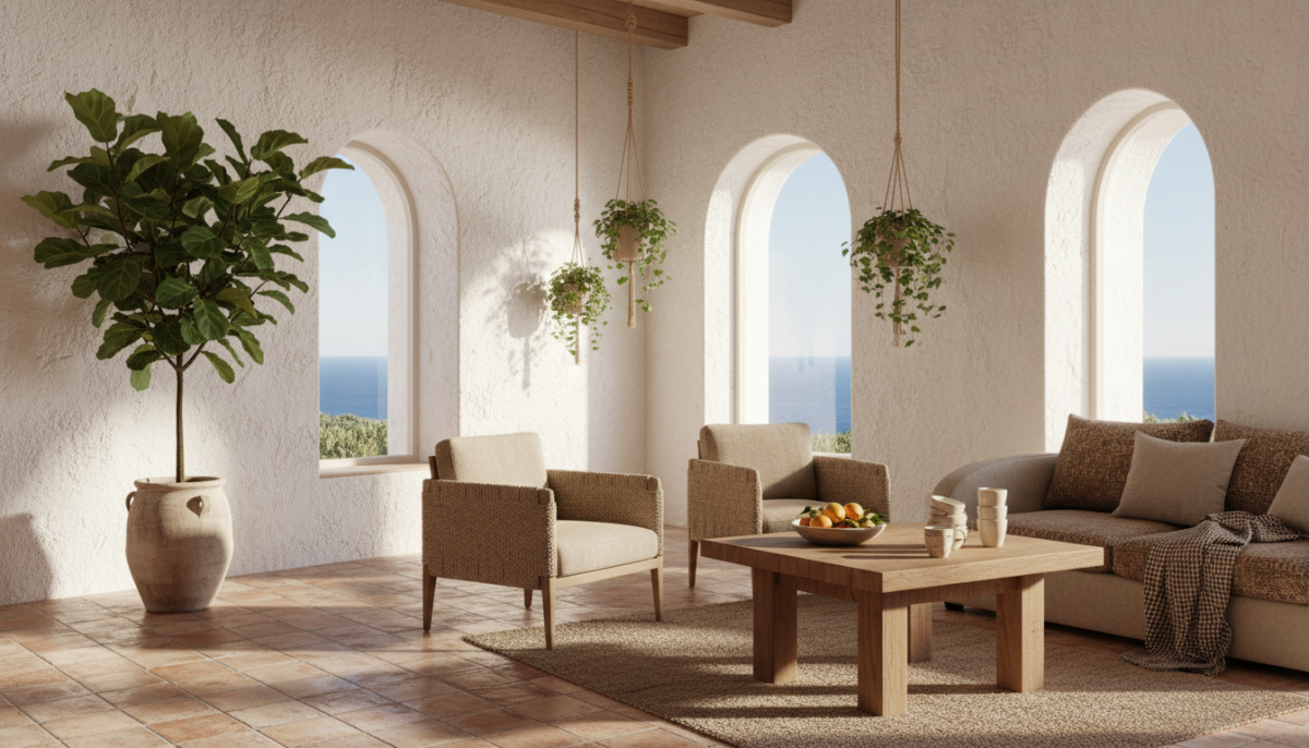 découvrez comment adopter la déco méditerranéenne avec des touches de lumière naturelle, des murs en chaux et des textures chaleureuses pour un intérieur accueillant et authentique.