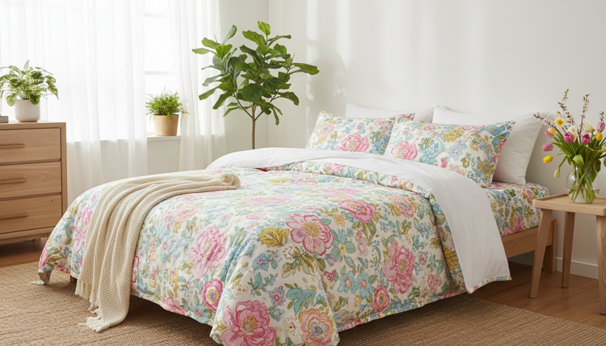 découvrez nos ensembles de literie pleins de joie pour apporter fraîcheur et énergie printanière à votre chambre. transformez votre espace avec des couleurs vives et du confort exceptionnel.