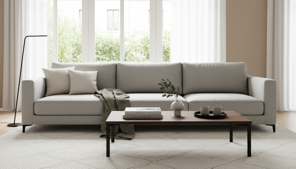 découvrez comment choisir les bonnes proportions entre un canapé et une table basse pour harmoniser votre salon et optimiser l'espace.