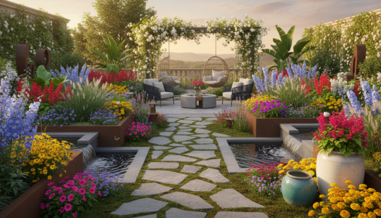 Décoration extérieure et jardin : les secrets pour marier plantes, fleurs et aménagements innovants